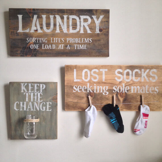 Rustic Laundry decor