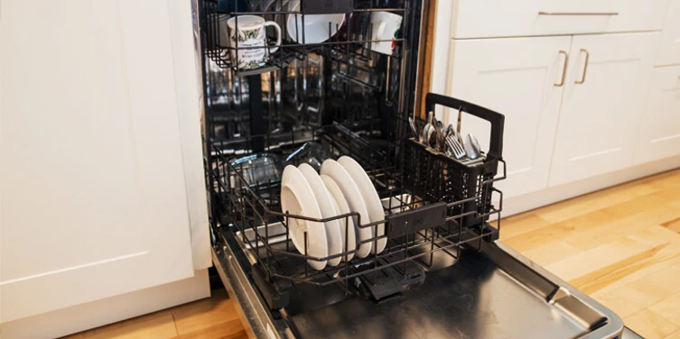 Open dishwasher